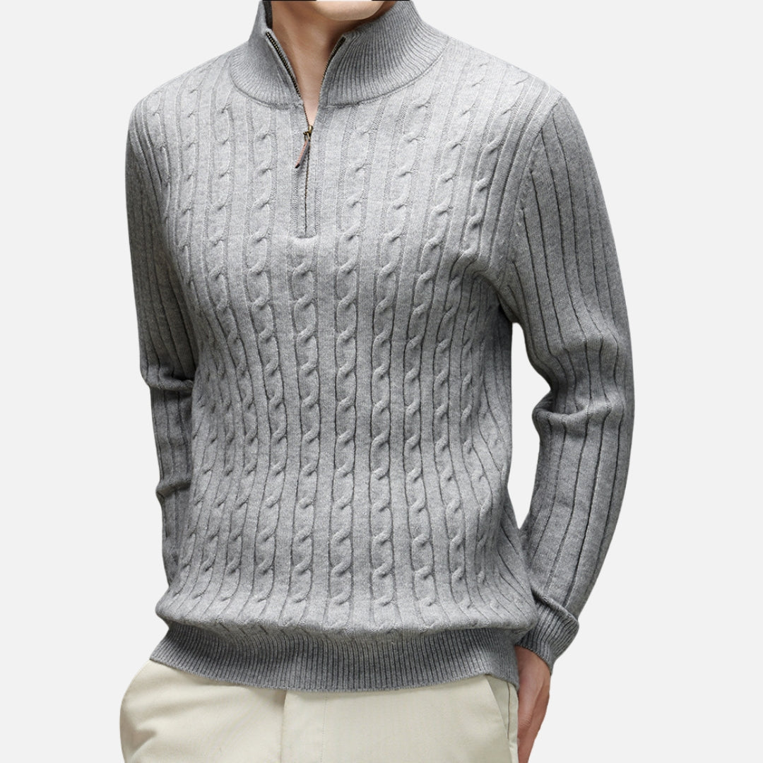 Liam | Warme Coltrui Heren met Kabelbrei voor Comfort en Stijl 7