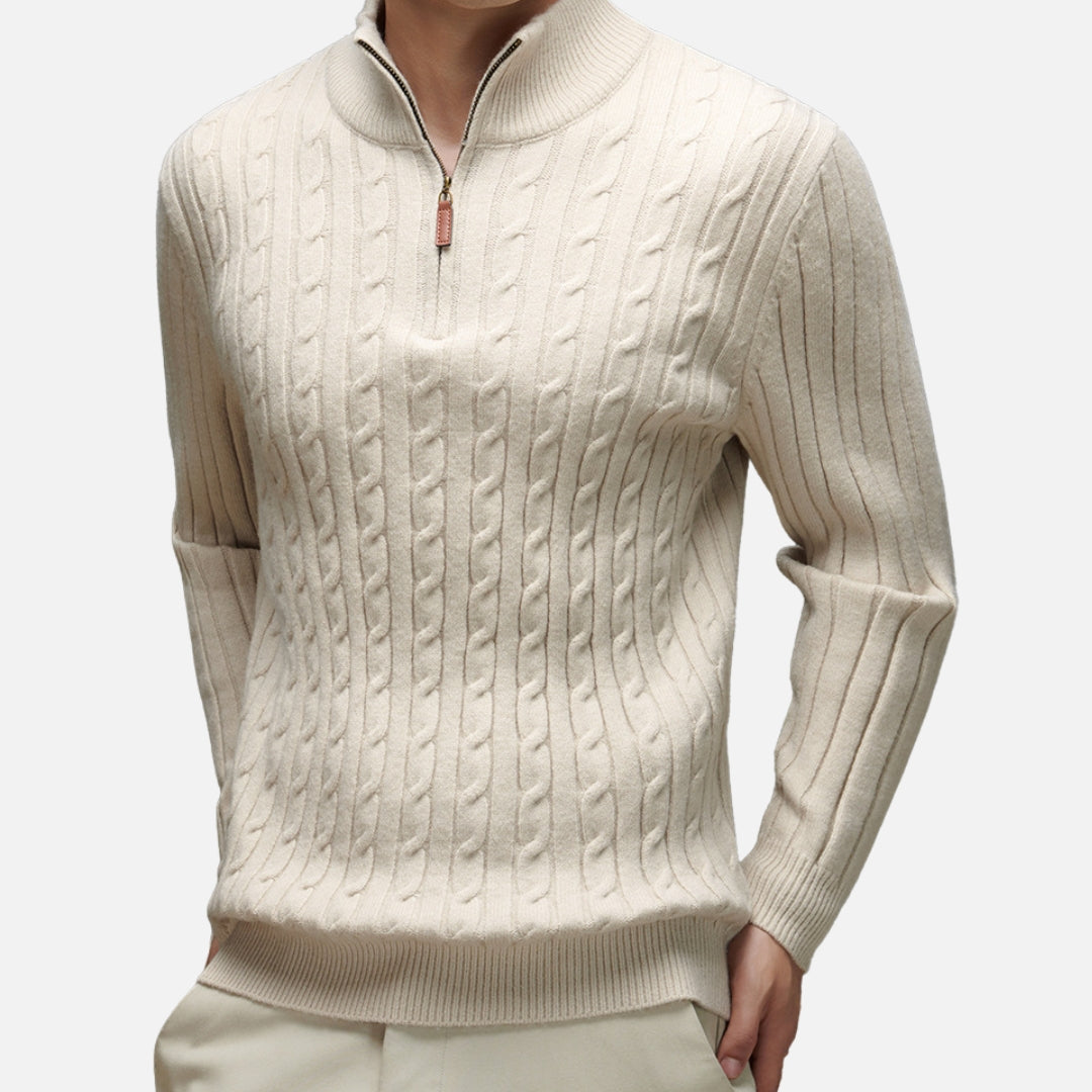 Liam | Warme Coltrui Heren met Kabelbrei voor Comfort en Stijl 8