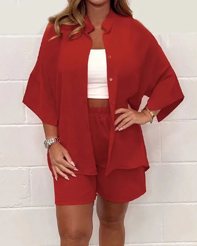 Lichtgewicht Zomerset voor Dames – Ademend Katoenen Top en Broek, Casual en Comfortabel, Verkrijgbaar in Diverse Maten 2