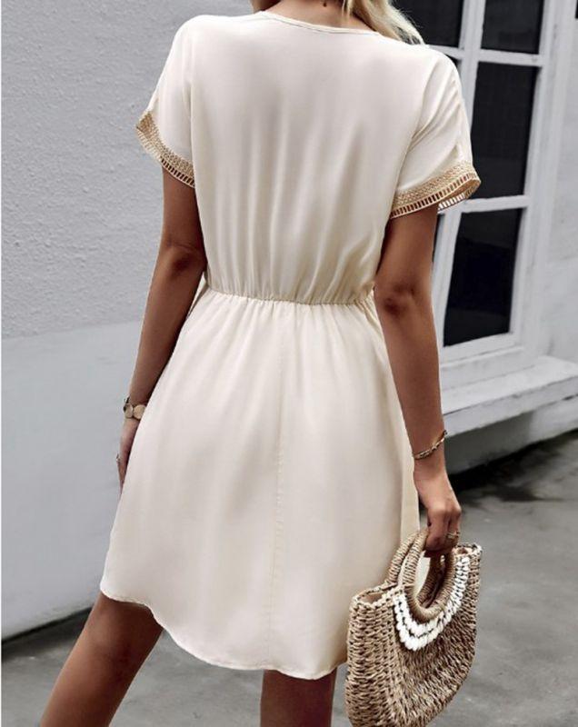 Lotte | Elegante Boho Jurk voor Vrouwen met Chic V-Hals en Luxe Comfort 3