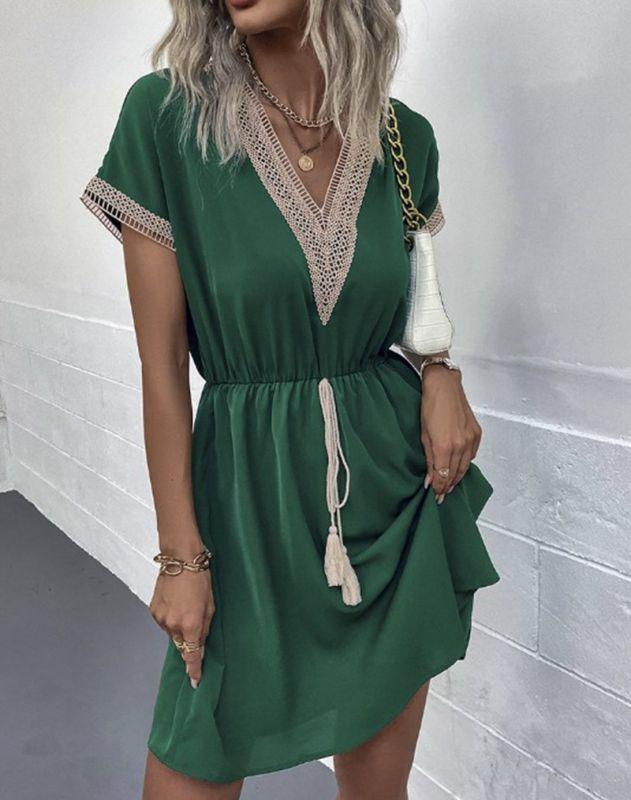 Lotte | Elegante Boho Jurk voor Vrouwen met Chic V-Hals en Luxe Comfort 6