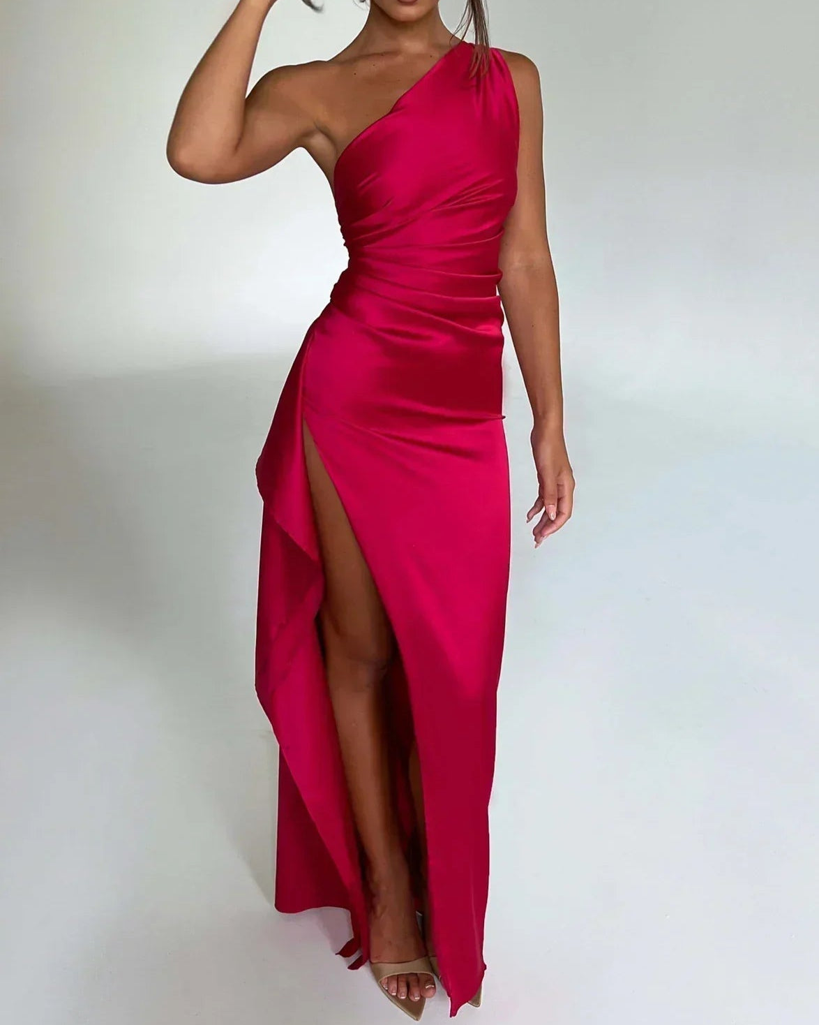 Lotte | Elegante Galajurk voor Dames met Eén Schouderontwerp 0