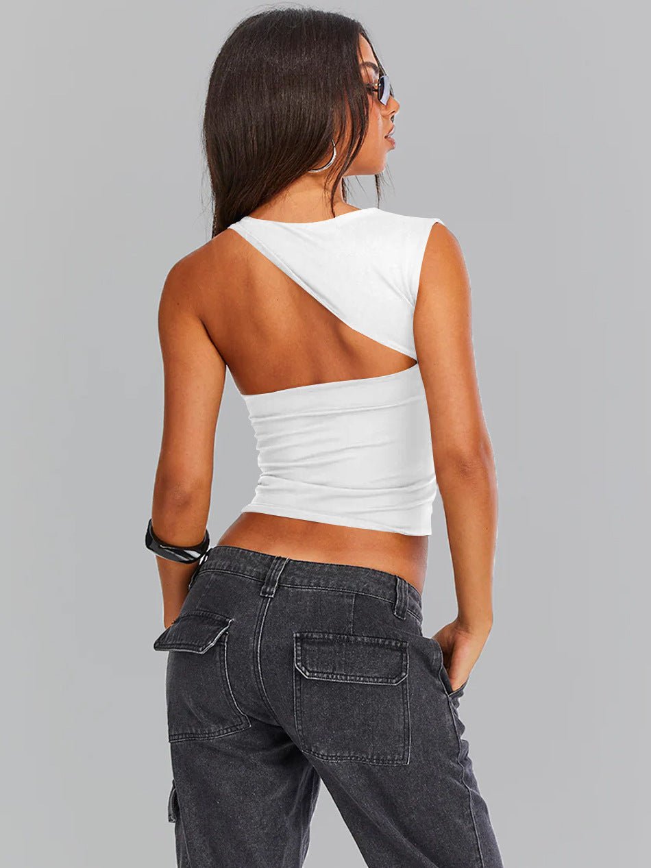 Lotte | Stijlvolle Crop Top voor Vrouwen met Een-Schouderdesign 3
