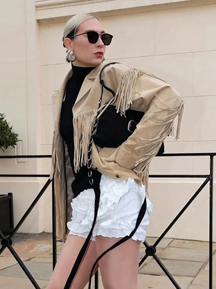 Lotte | Trendy Suède Franjejas voor Dames met Boho-Chic Stijl 4