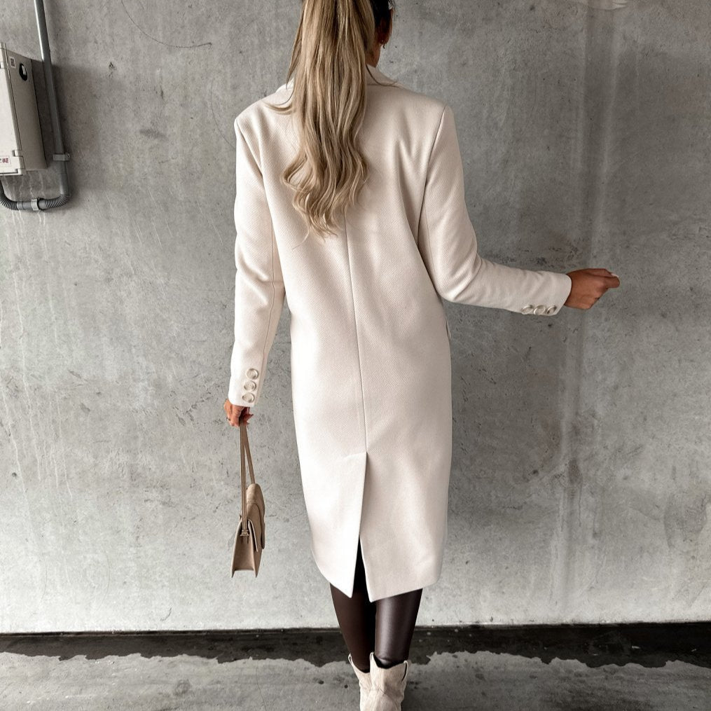 Dubbel Geknoopte Winterjas | Elegant, Warm & Perfect voor Koude Dagen