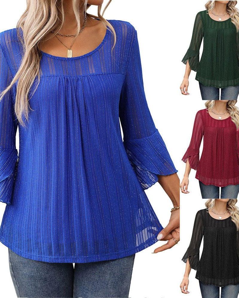 Sophie | Dames Blouse | Witte Blouse Dames | Zwarte Blouse Dames-6