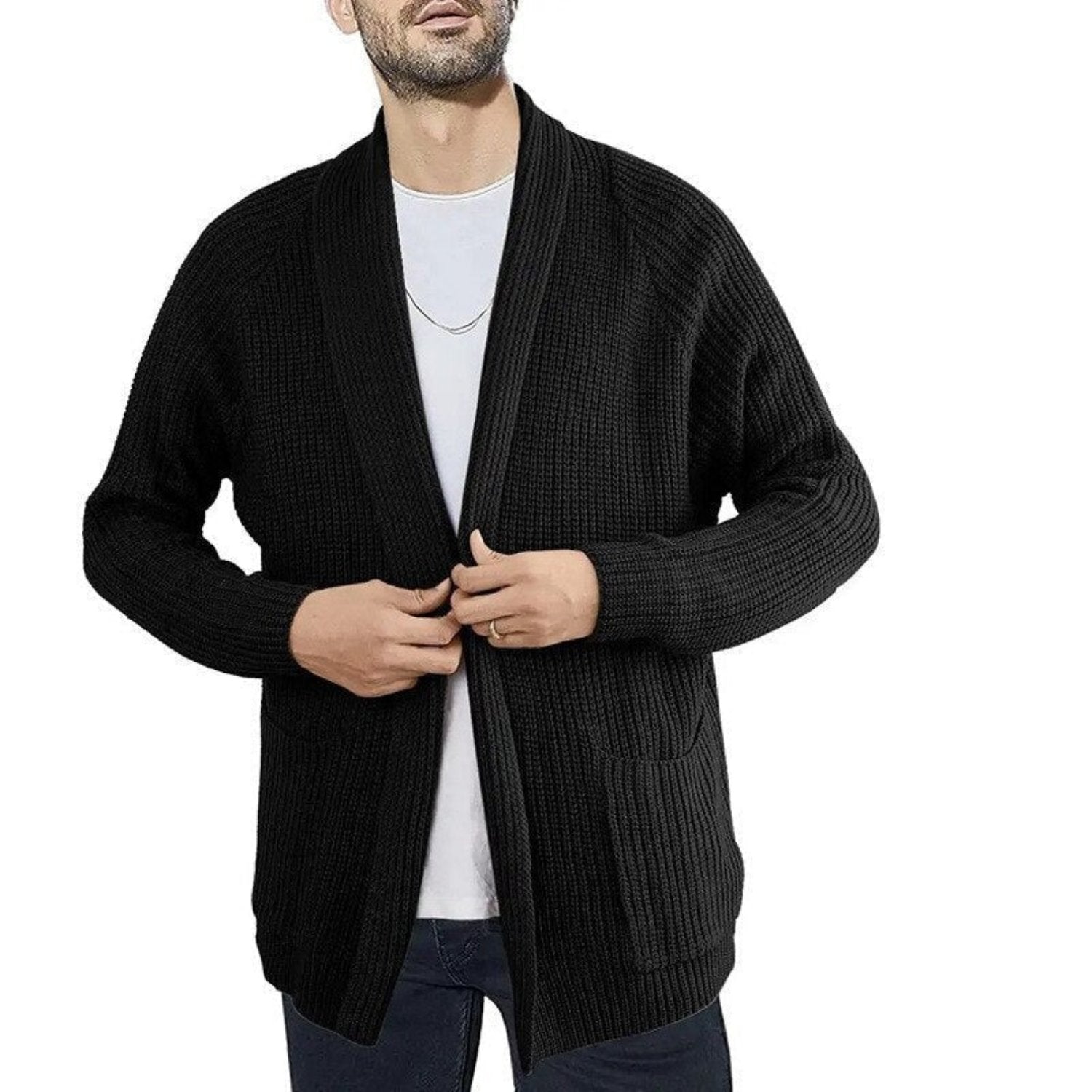 Rainer | Stijlvolle Casual Cardigan Heren met Zakken voor Comfortabele Dagen 0