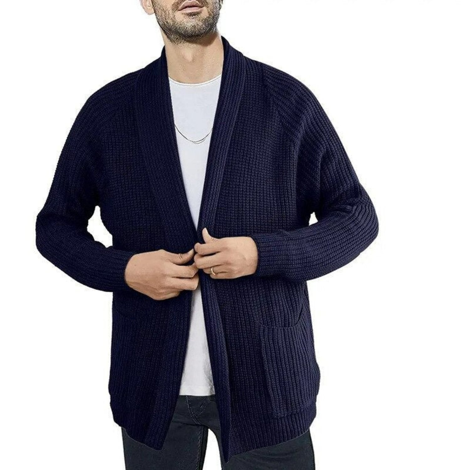 Rainer | Stijlvolle Casual Cardigan Heren met Zakken voor Comfortabele Dagen 1
