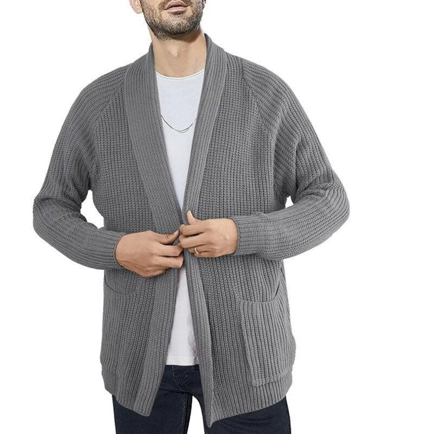 Rainer | Stijlvolle Casual Cardigan Heren met Zakken voor Comfortabele Dagen 4