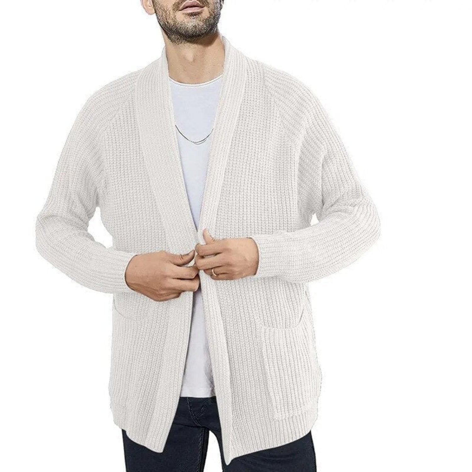 Rainer | Stijlvolle Casual Cardigan Heren met Zakken voor Comfortabele Dagen 6