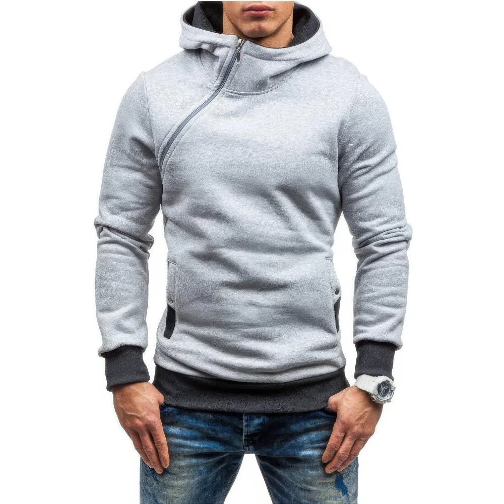 Rens | Trendy Slim-Fit Heren Hoodie met Contrasterende Details 2