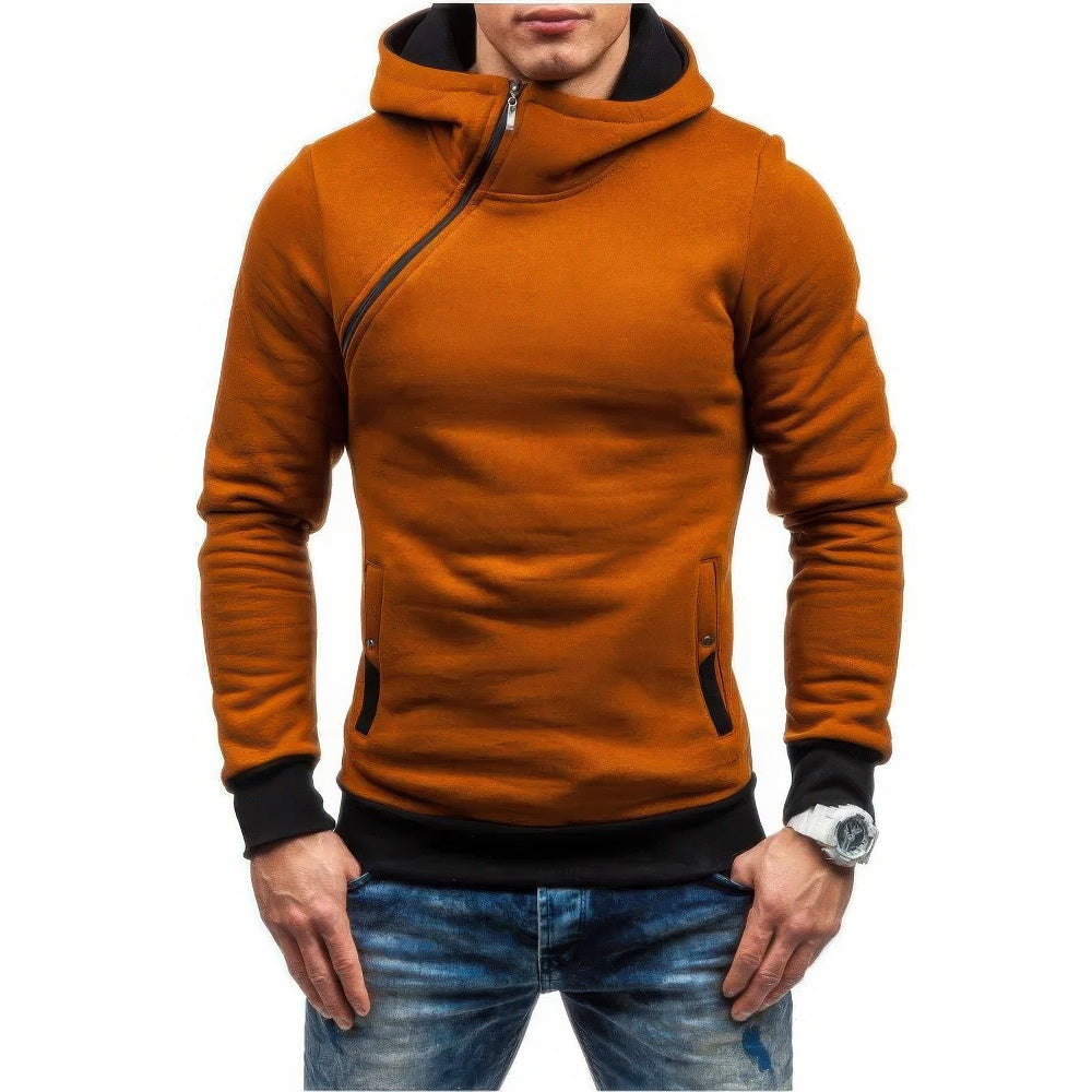 Rens | Trendy Slim-Fit Heren Hoodie met Contrasterende Details 4