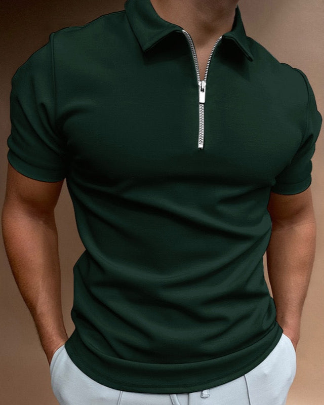 Lars | Stijlvolle Polo Shirt Heren met Rits voor Casual en Formele Gelegenheden 5