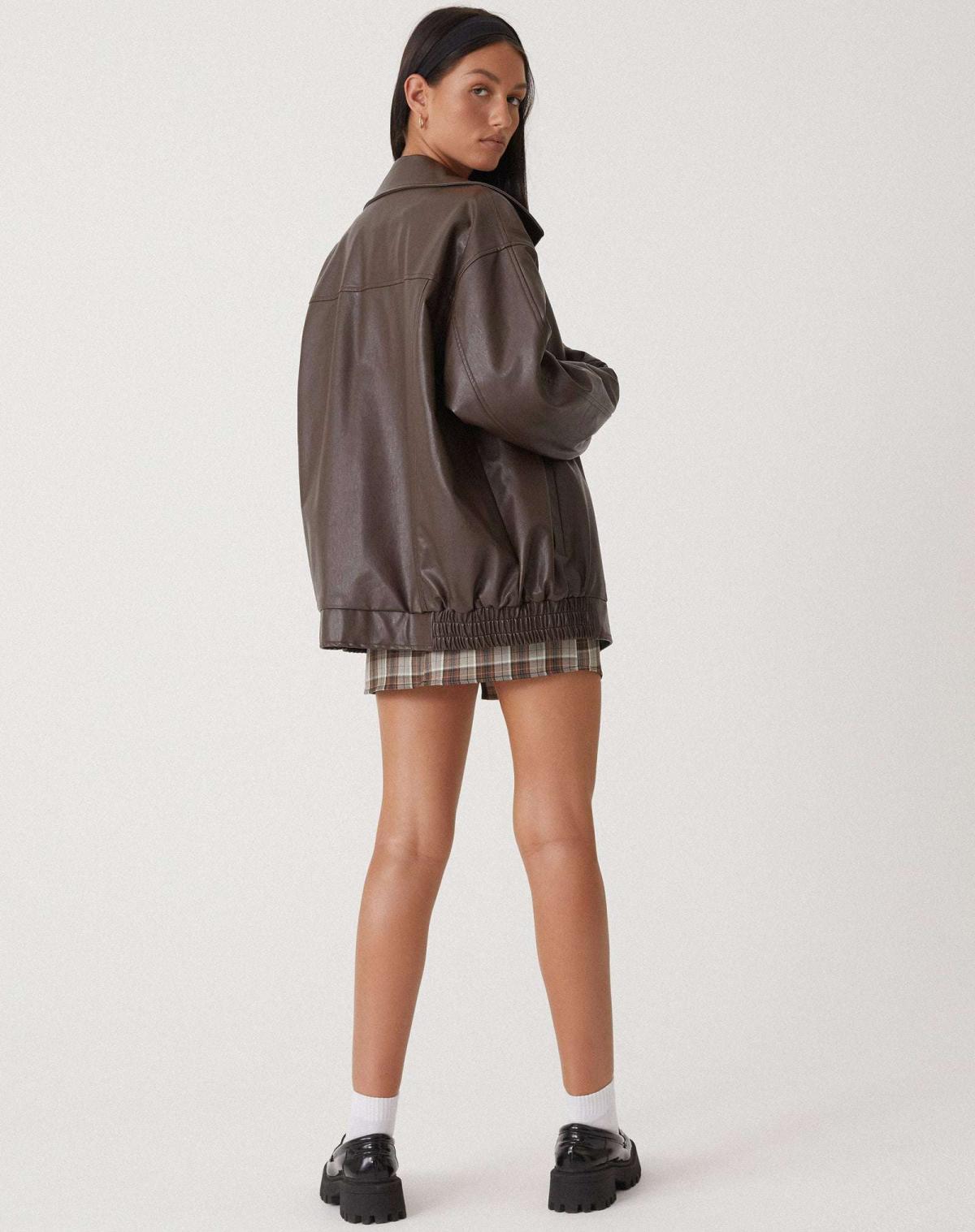 Sophia | Modieuze Leren Damesjas voor de Winter met Oversized Pasvorm 3