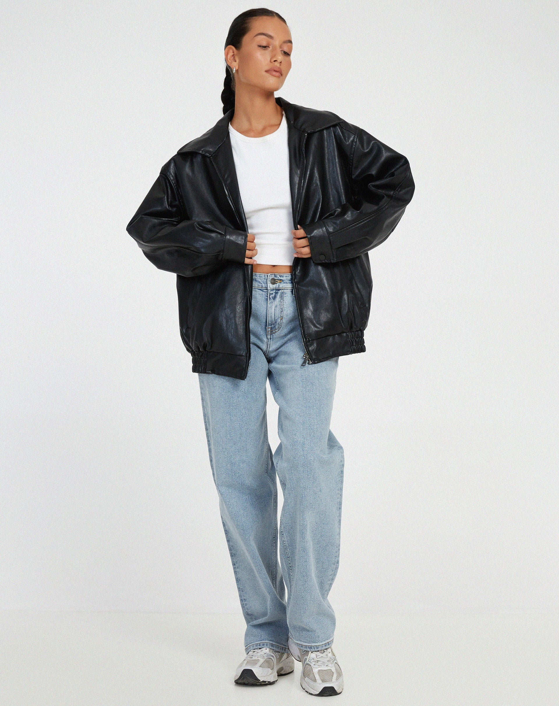 Sophia | Modieuze Leren Damesjas voor de Winter met Oversized Pasvorm 4