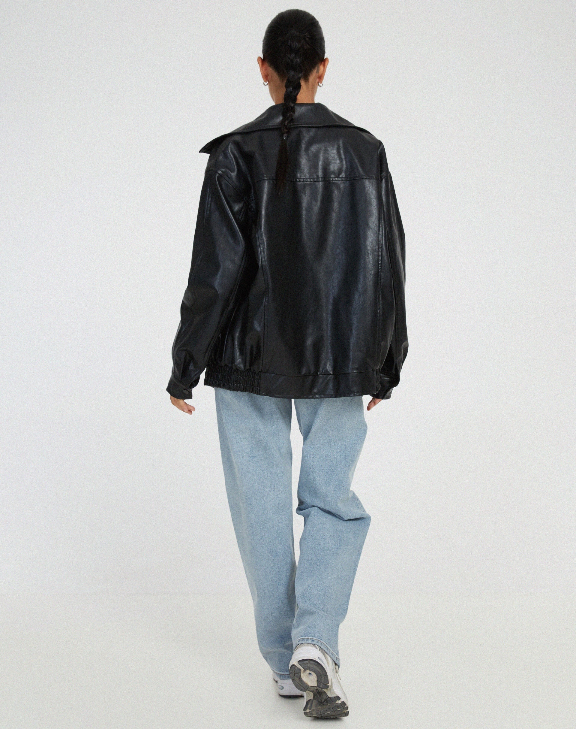 Sophia | Modieuze Leren Damesjas voor de Winter met Oversized Pasvorm 5