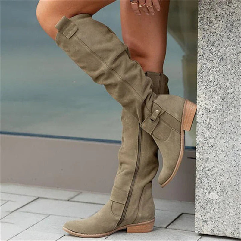 Sophie | Luxe Suède Over-De-Knie Laarzen voor Dames met Comfort en Stijl 3