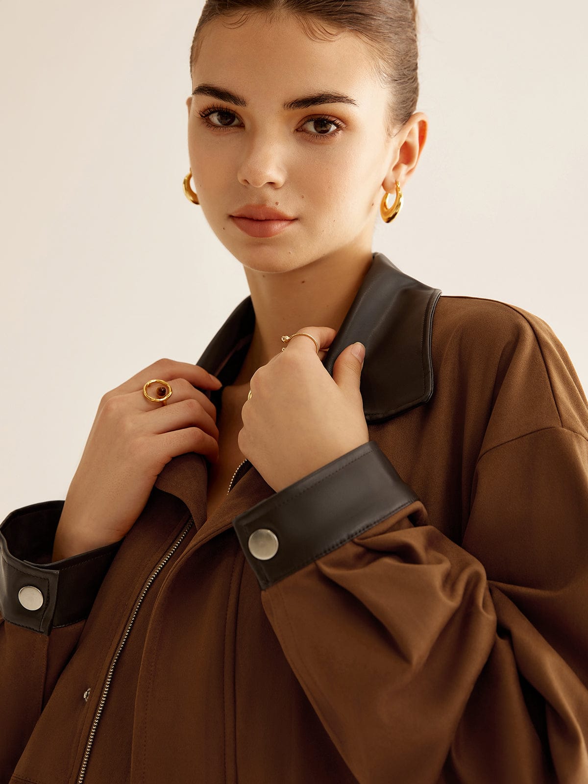 Sophie | Stijlvol Dames Winterjas met Oversized Pasvorm en Lederen Accenten 4