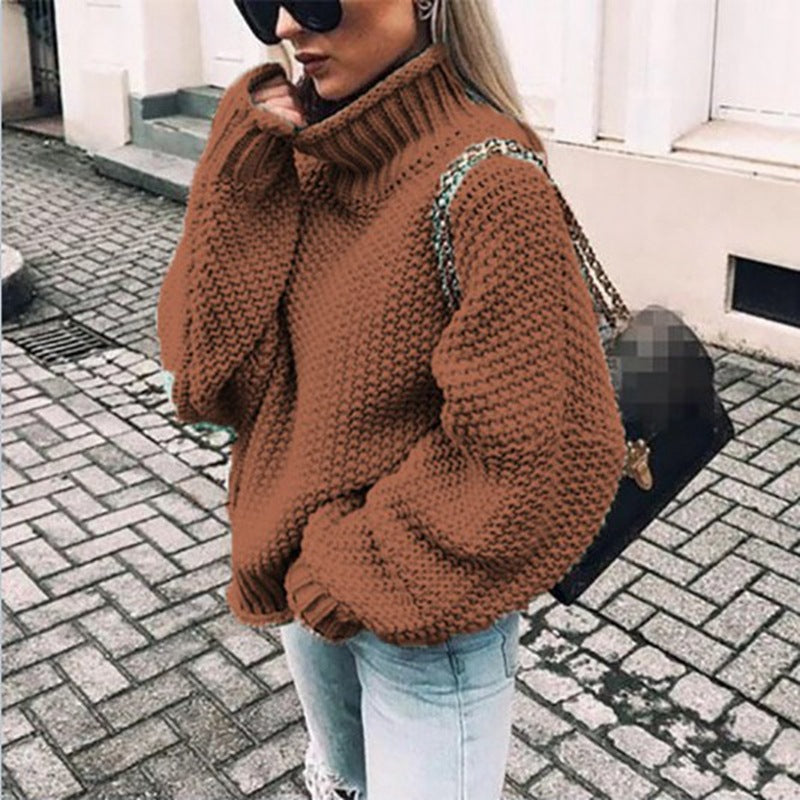 Warme Dikke Trui voor Dames van Zacht Breiwerk – Perfect voor Herfst en Winter, Beschikbaar in Diverse Kleuren en Maten S-XL 10