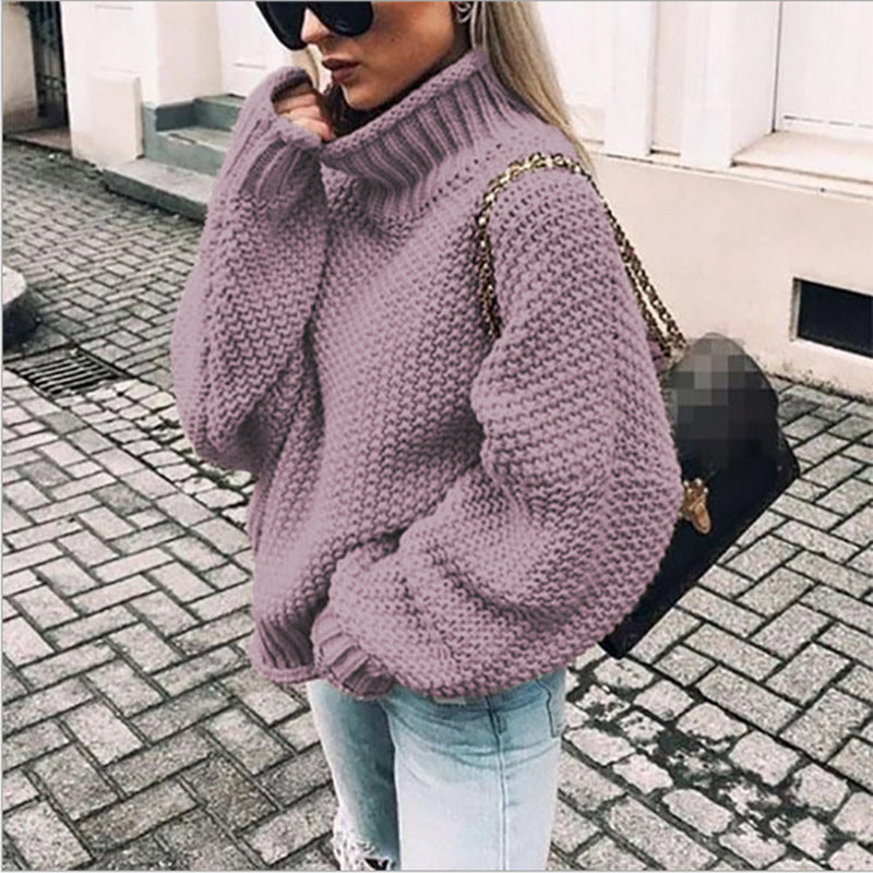 Warme Dikke Trui voor Dames van Zacht Breiwerk – Perfect voor Herfst en Winter, Beschikbaar in Diverse Kleuren en Maten S-XL 11