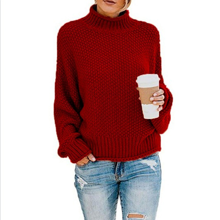 Warme Dikke Trui voor Dames van Zacht Breiwerk – Perfect voor Herfst en Winter, Beschikbaar in Diverse Kleuren en Maten S-XL 6