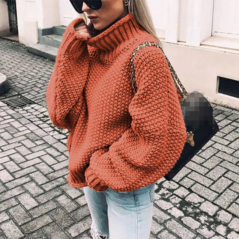 Warme Dikke Trui voor Dames van Zacht Breiwerk – Perfect voor Herfst en Winter, Beschikbaar in Diverse Kleuren en Maten S-XL 9