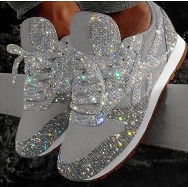 Lotte | Glanzende dames sneakers met pailletten voor comfort en stijl