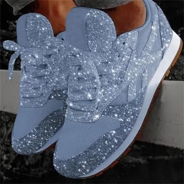 Lotte | Glanzende dames sneakers met pailletten voor comfort en stijl