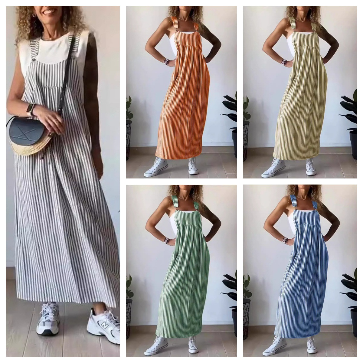 Zomerse Dames Jumpsuit van 100% Katoen – Lichtgewicht en Comfortabel voor Warme Dagen, Verkrijgbaar in Meerdere Kleuren en Maten S t/m XL 1