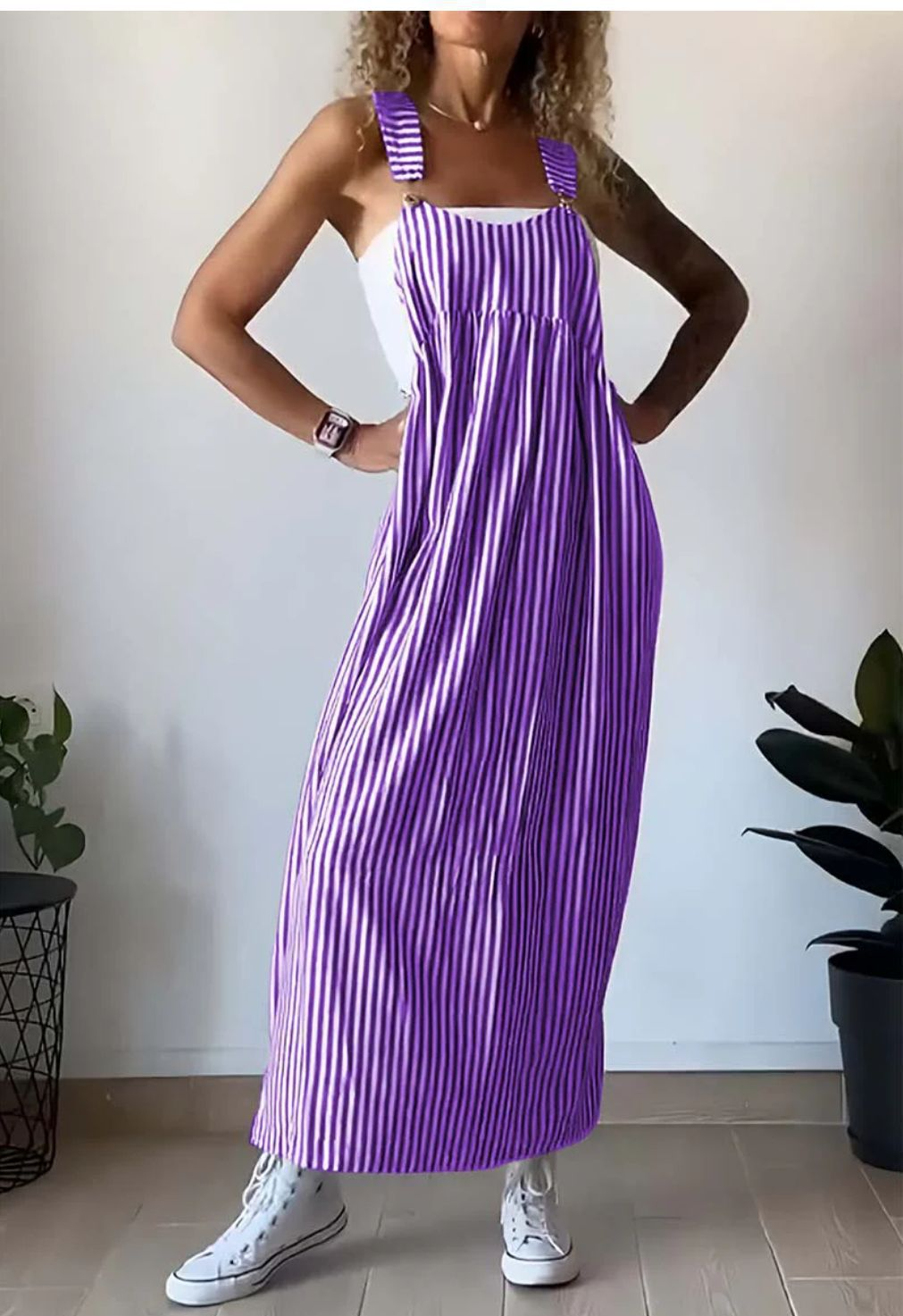 Zomerse Dames Jumpsuit van 100% Katoen – Lichtgewicht en Comfortabel voor Warme Dagen, Verkrijgbaar in Meerdere Kleuren en Maten S t/m XL 4