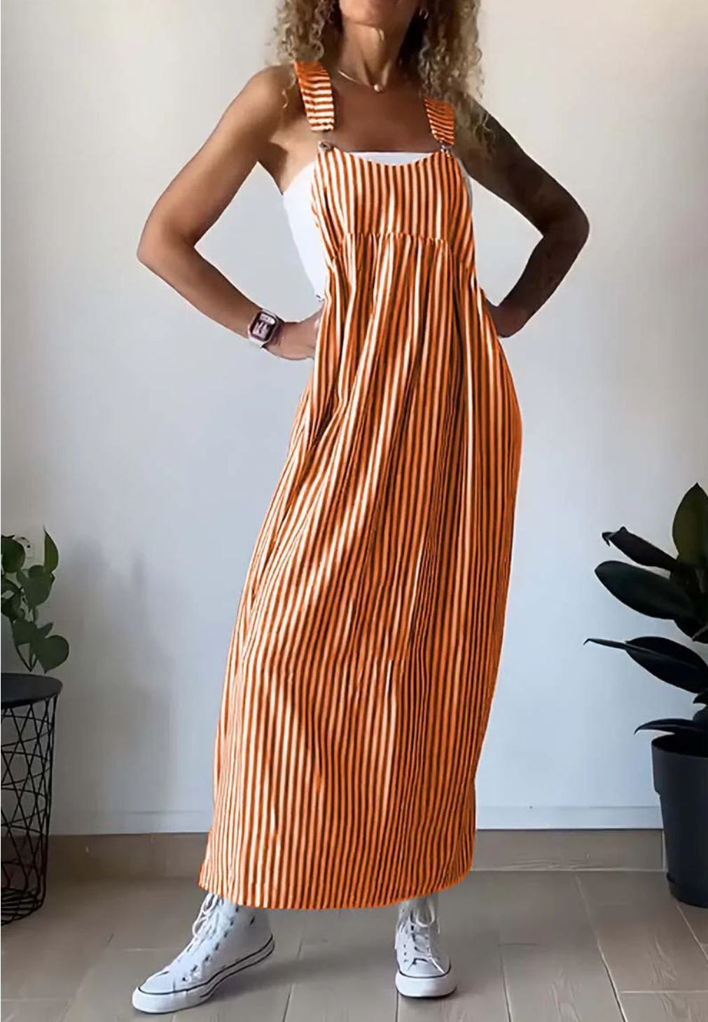 Zomerse Dames Jumpsuit van 100% Katoen – Lichtgewicht en Comfortabel voor Warme Dagen, Verkrijgbaar in Meerdere Kleuren en Maten S t/m XL 5