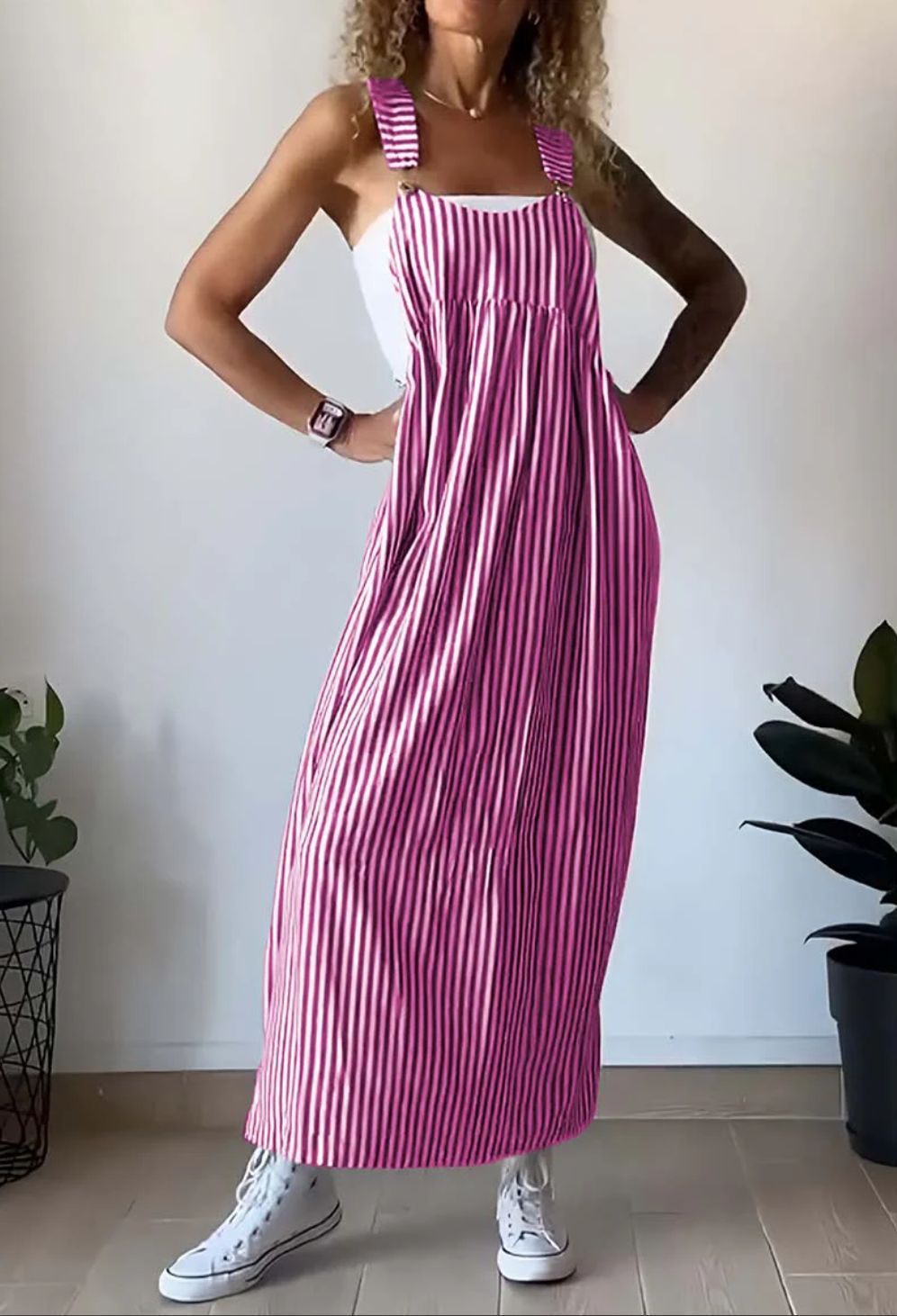 Zomerse Dames Jumpsuit van 100% Katoen – Lichtgewicht en Comfortabel voor Warme Dagen, Verkrijgbaar in Meerdere Kleuren en Maten S t/m XL 7