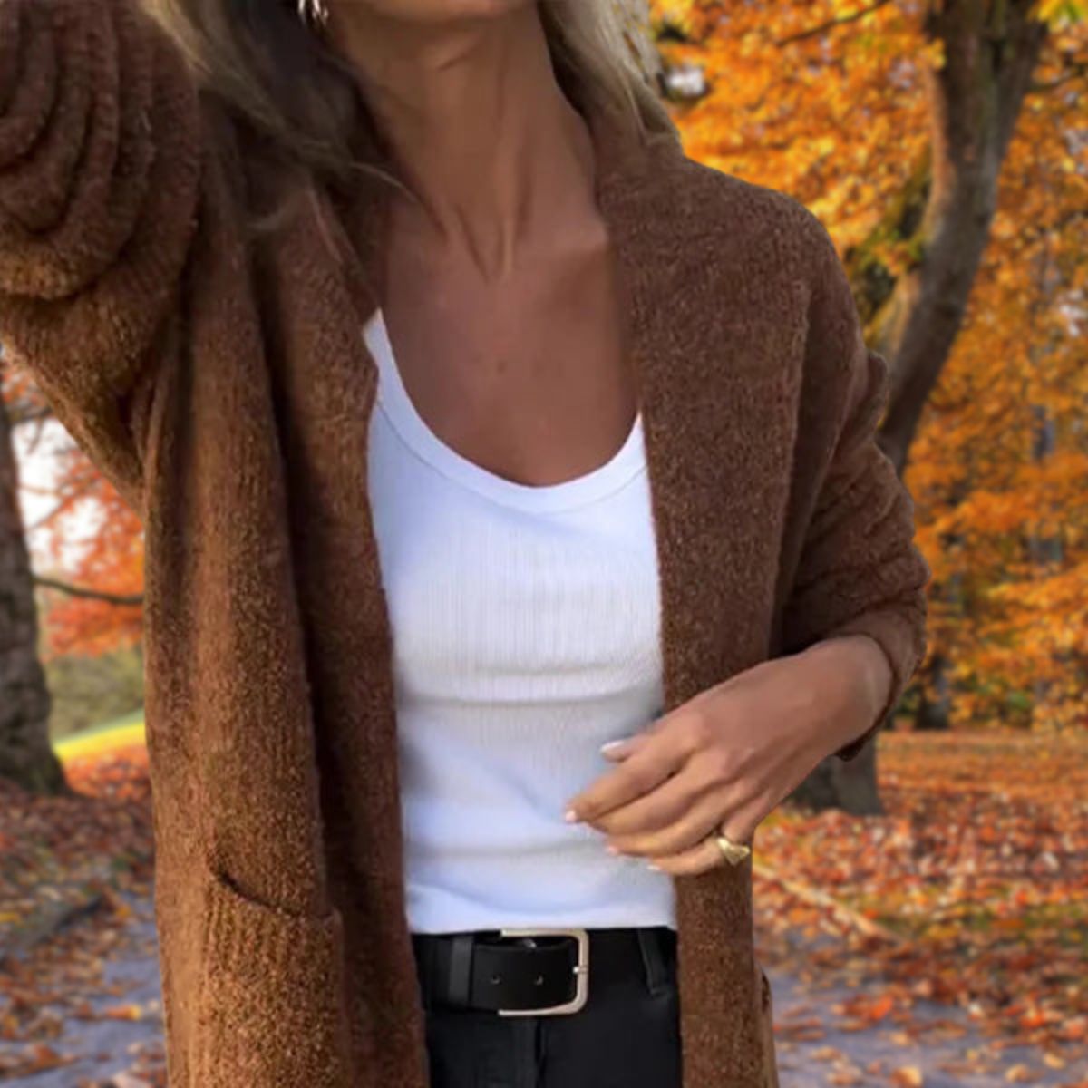 Zwart Dames Vest met Zakken – Comfortabel en Stijlvol Herfst Vest voor Dames in Diverse Maten 3