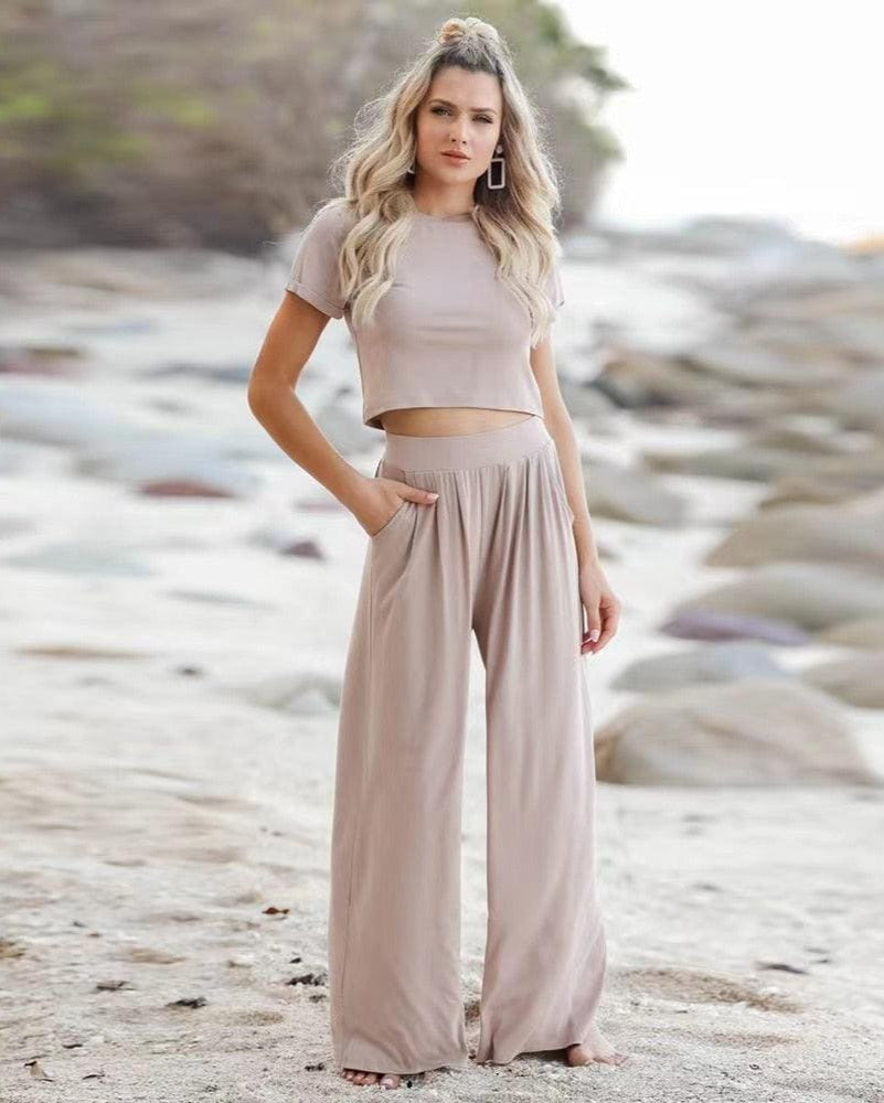 Evarina | Comfortabele tweedelige set dames met moderne pasvorm en stretchmateriaal