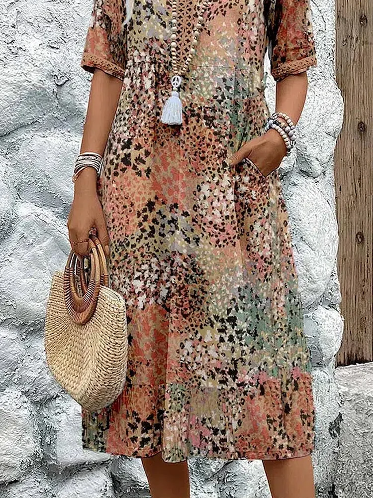 Avery | Zomerse dames bloemenjurk met vrouwelijke pasvorm en luchtige, elegante stijl