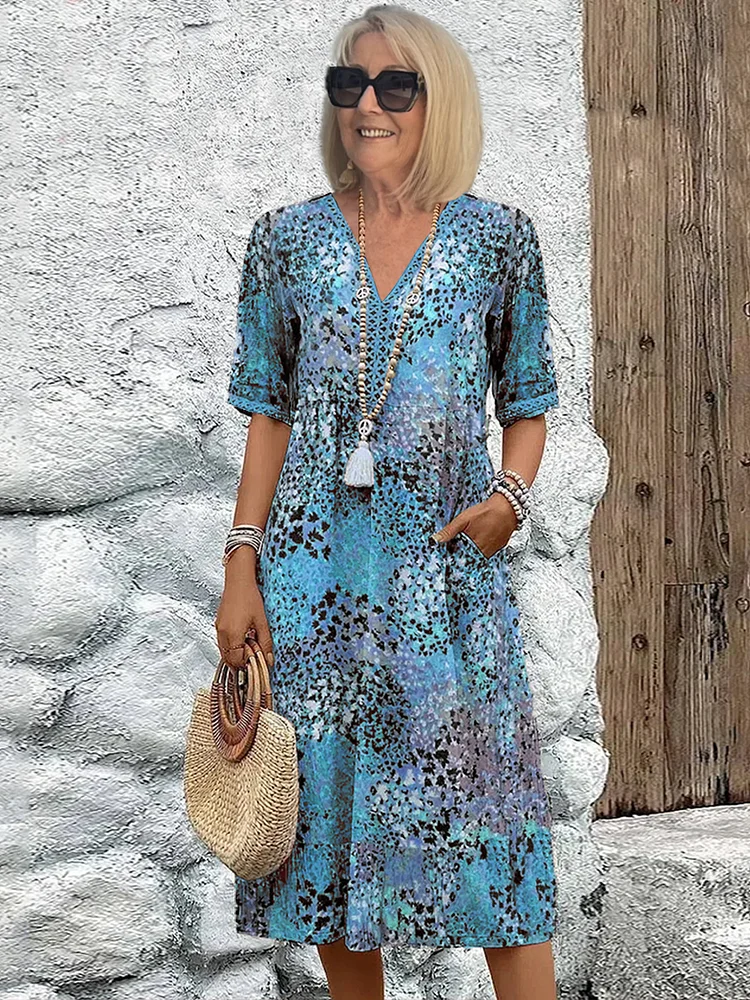 Avery | Zomerse dames bloemenjurk met vrouwelijke pasvorm en luchtige, elegante stijl