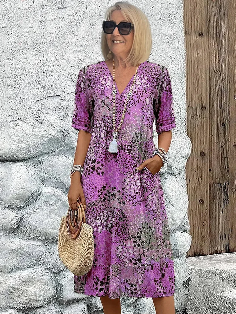 Avery | Zomerse dames bloemenjurk met vrouwelijke pasvorm en luchtige, elegante stijl