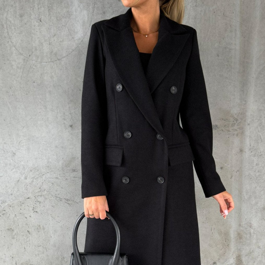 Dubbel Geknoopte Winterjas | Elegant, Warm & Perfect voor Koude Dagen