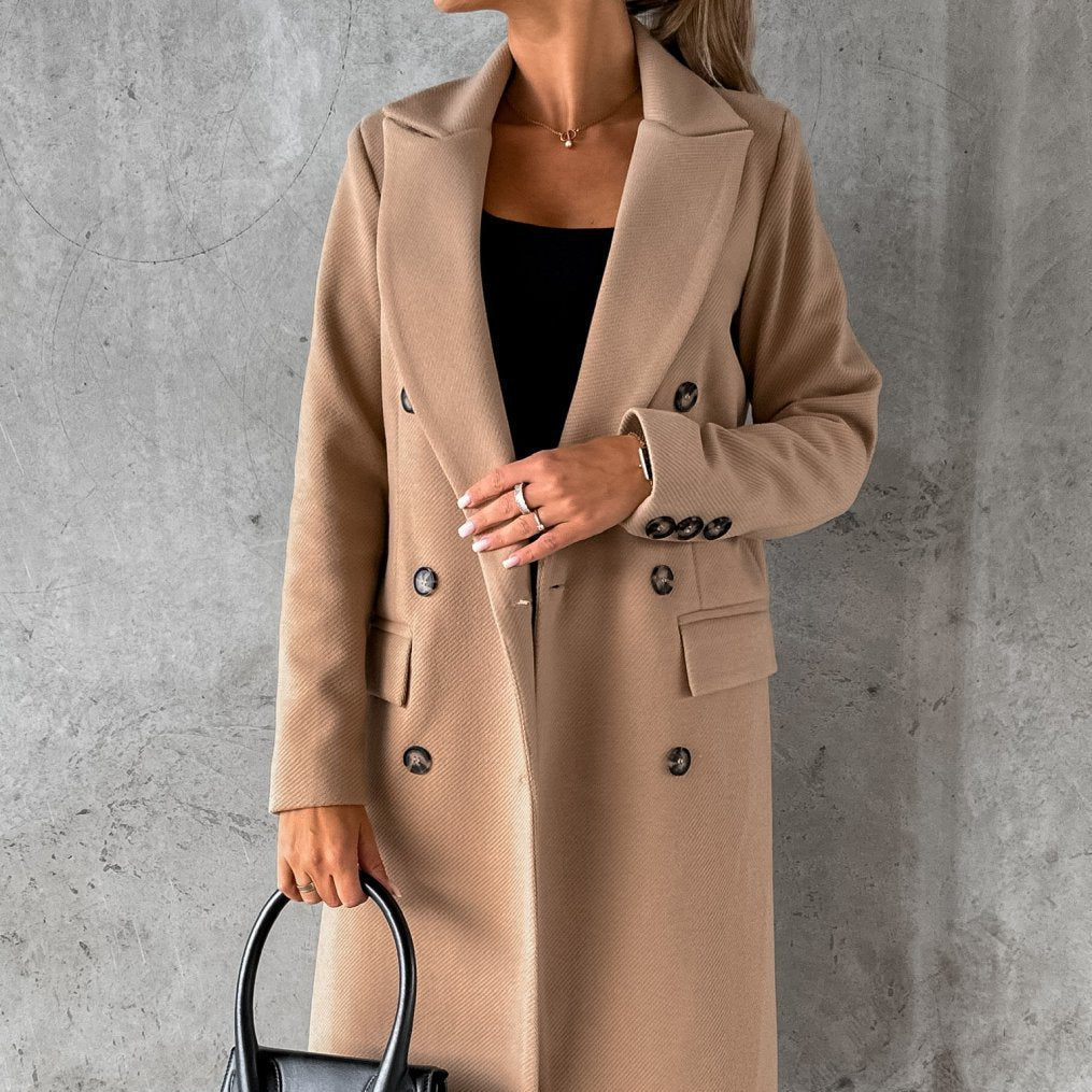 Dubbel Geknoopte Winterjas | Elegant, Warm & Perfect voor Koude Dagen