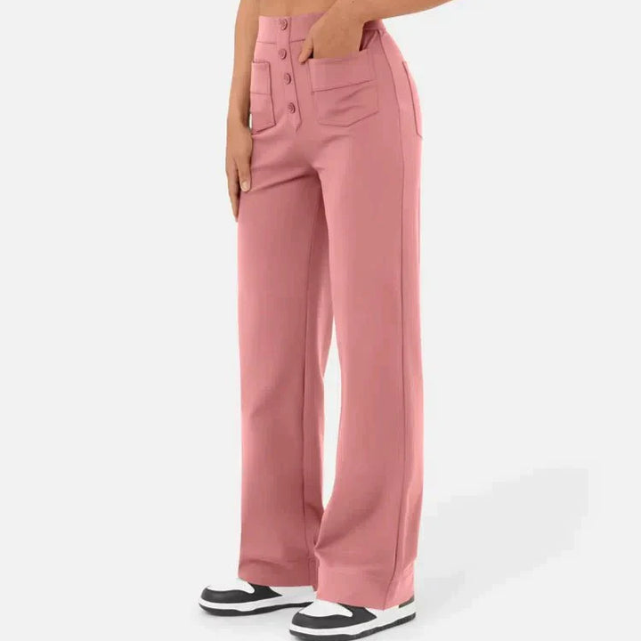 Hooggetailleerde Broek | Comfortabel, Elegant & Flatterend met Elastische Pasvorm