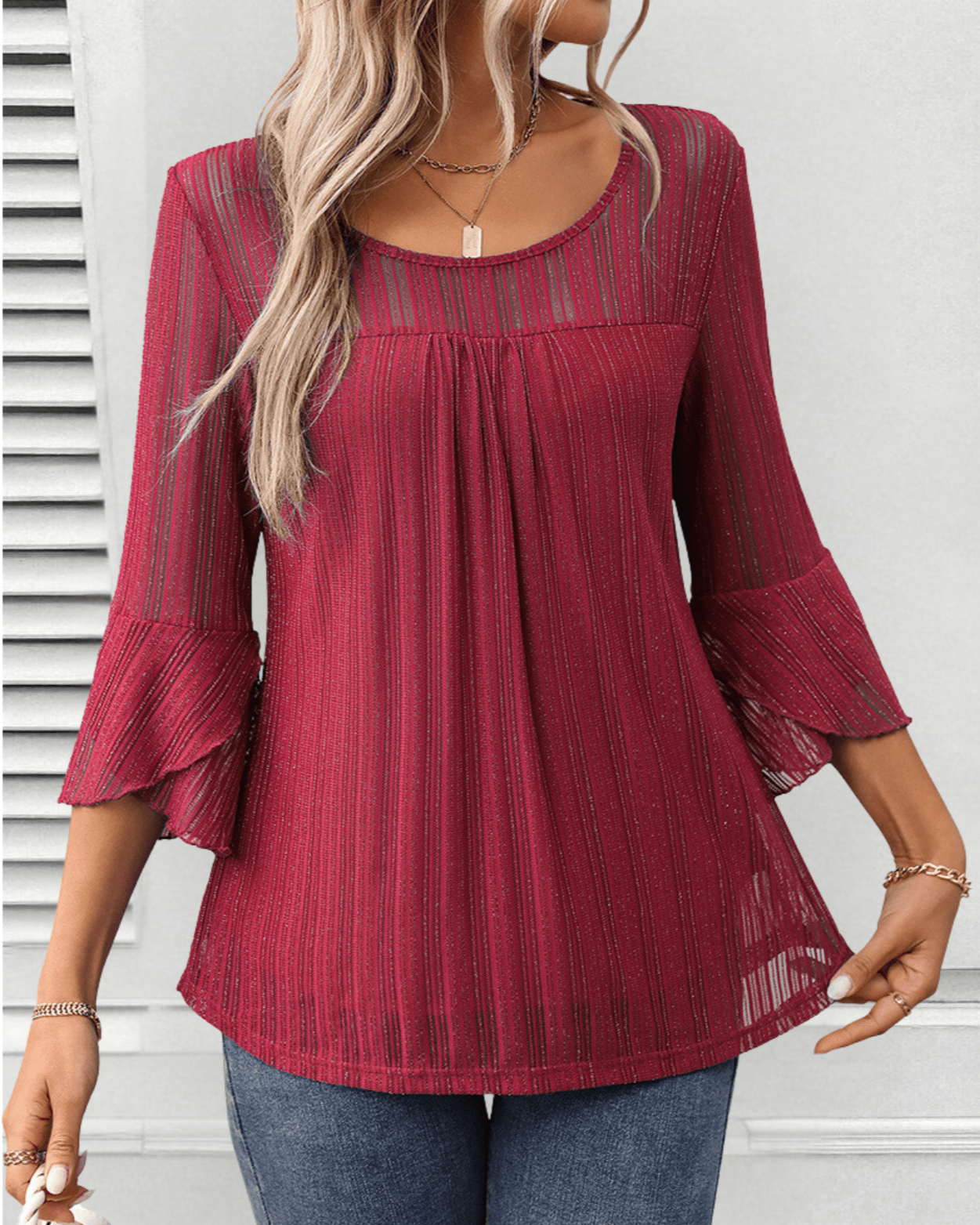 Sophie | Dames Blouse | Witte Blouse Dames | Zwarte Blouse Dames-1