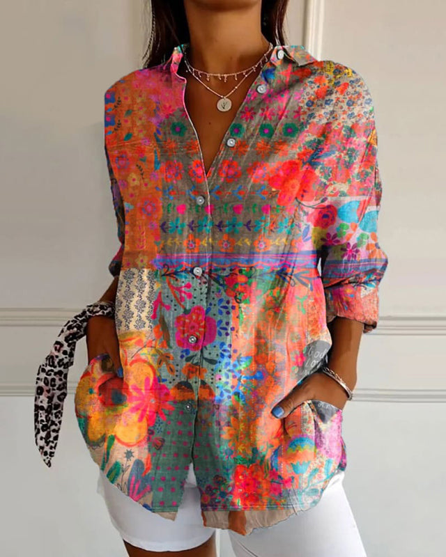 Sophie | Dames Blouse Lange Mouw | Witte Dames Blouse | Damesblouse 1