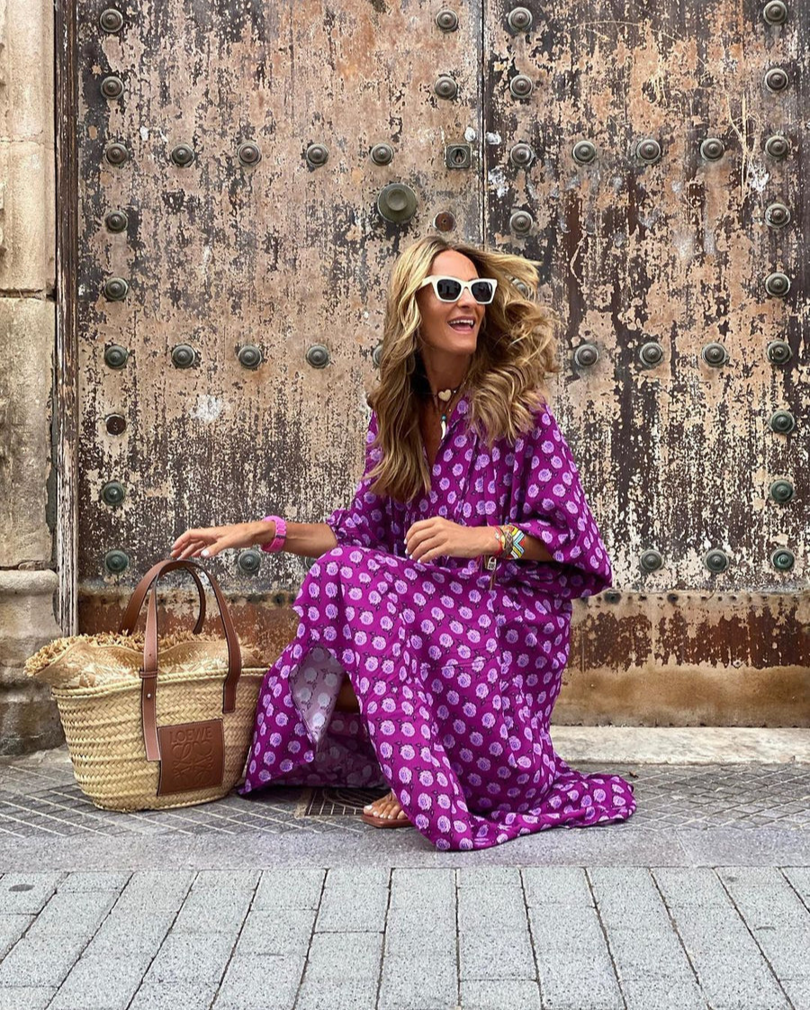 Elina – Boho Maxi Jurk – Relaxed Pasvorm – Dameskleding Katoen