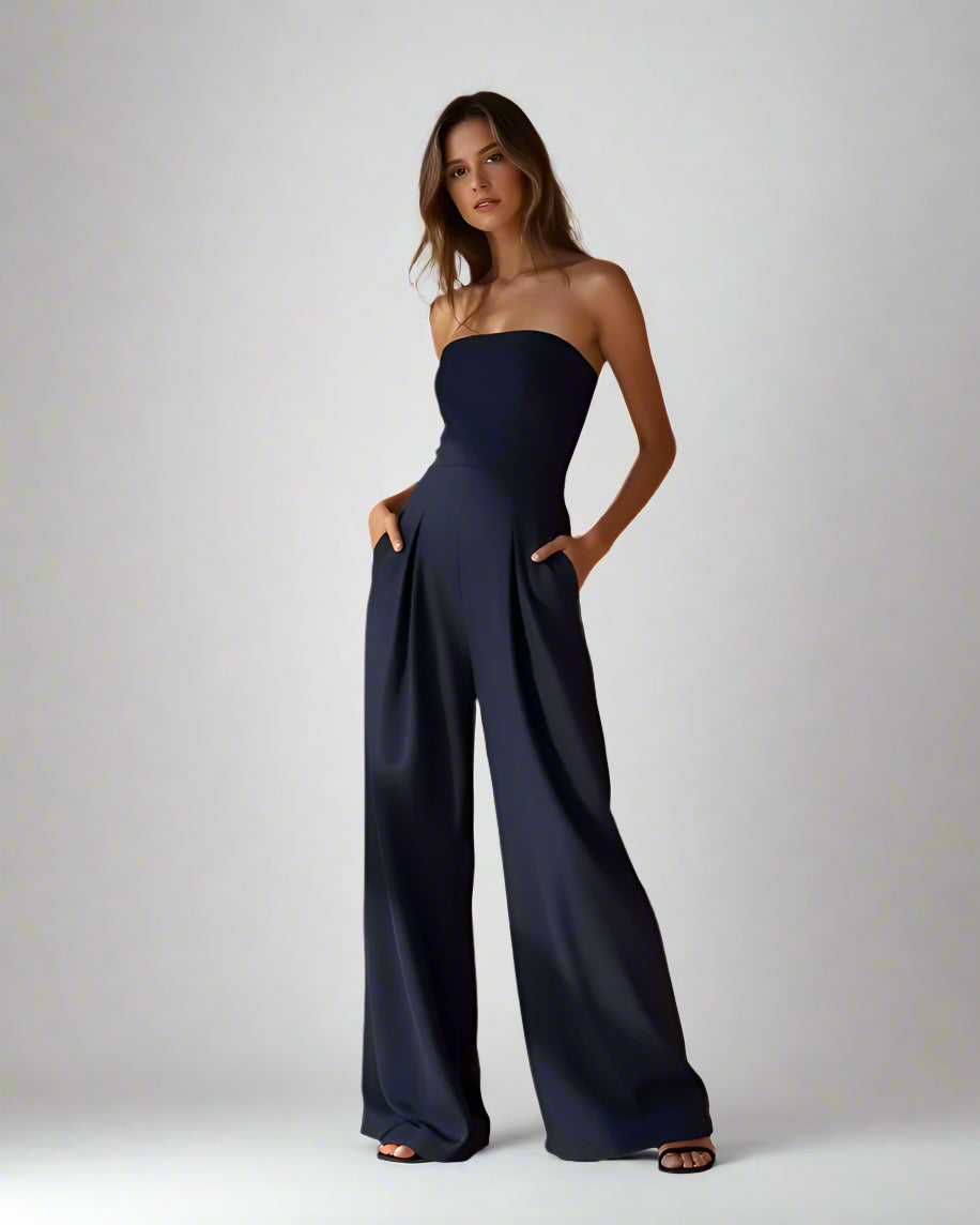 Yllani | Strapless dames jumpsuit met elegante pasvorm voor feestelijke gelegenheden