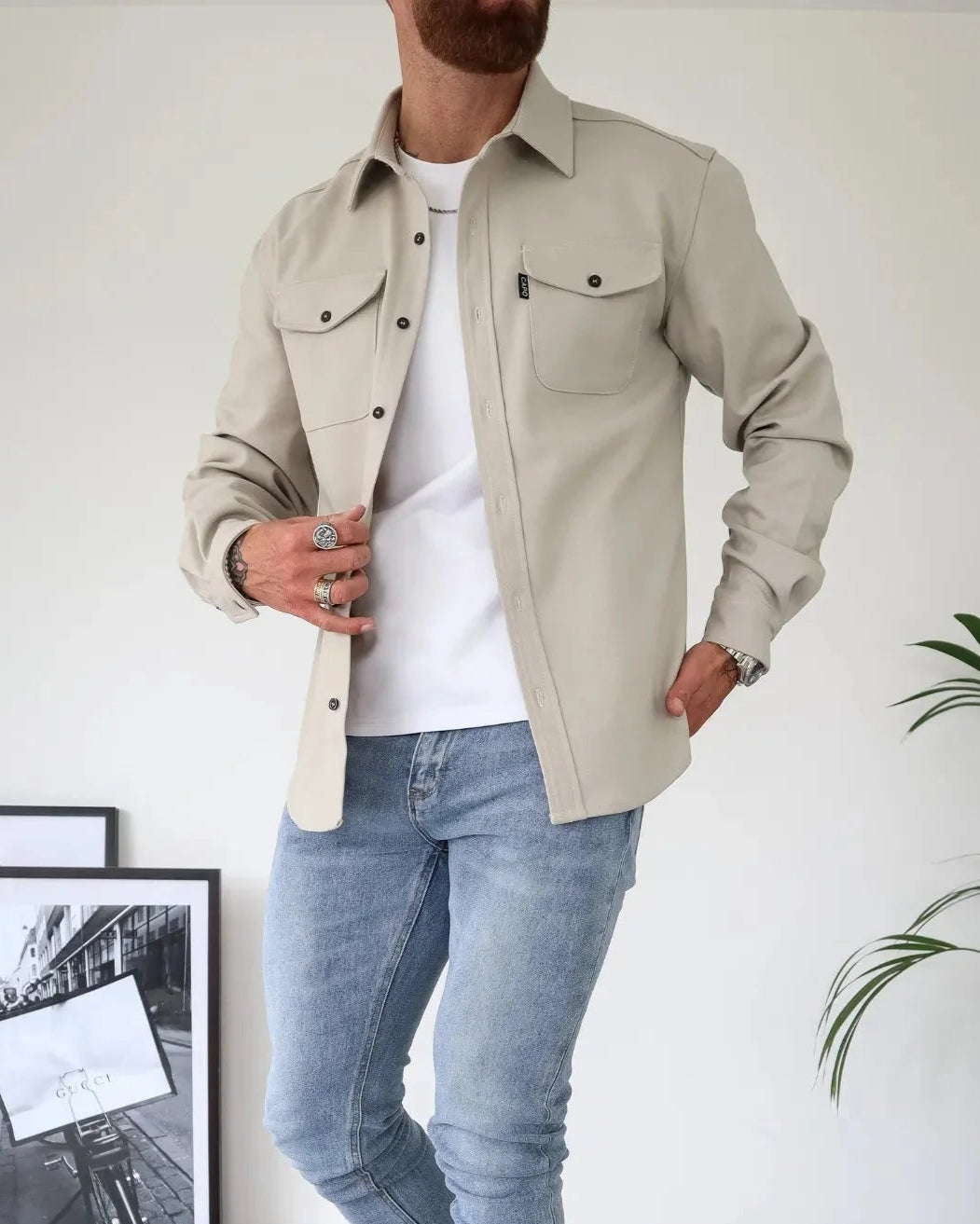 Liam | Stijlvolle Moderne Overhemdjas voor Heren met Ademend Comfort 3