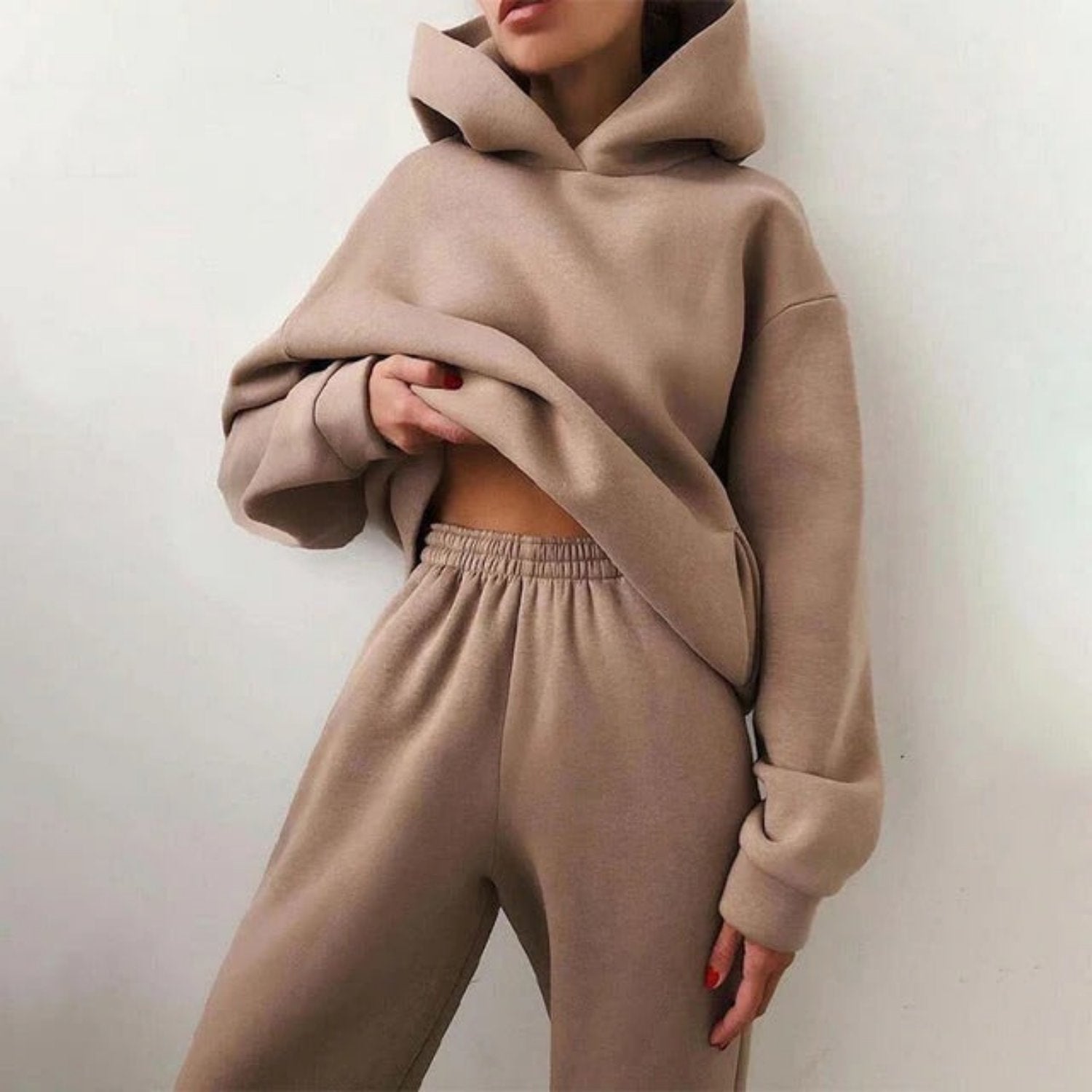 Emma | Comfortabele Winter Set voor Dames met Hoodie en Broek 0