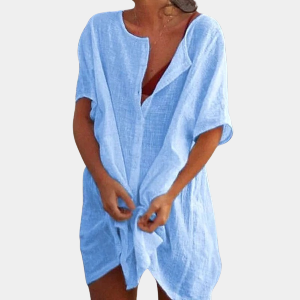 Emma | Elegante Zomerjurk Dames Met Knielengte Voor Warme Dagen 2