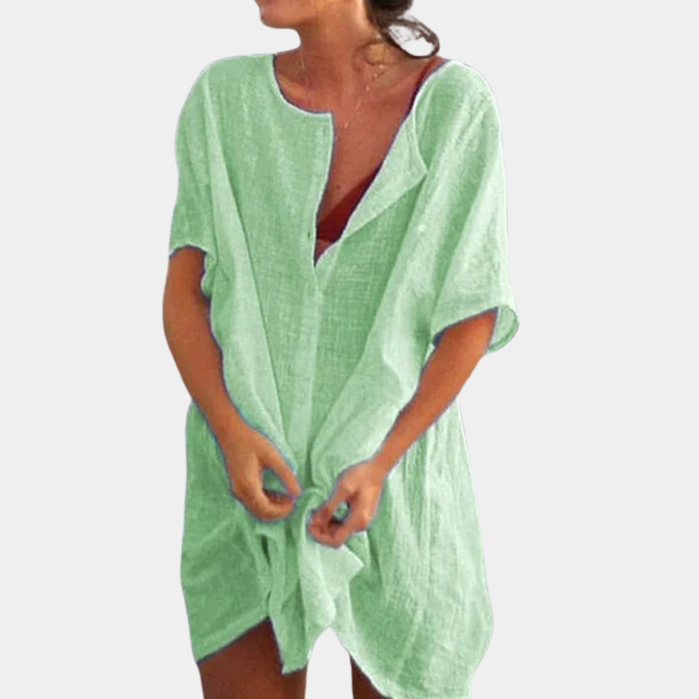 Emma | Elegante Zomerjurk Dames Met Knielengte Voor Warme Dagen 3
