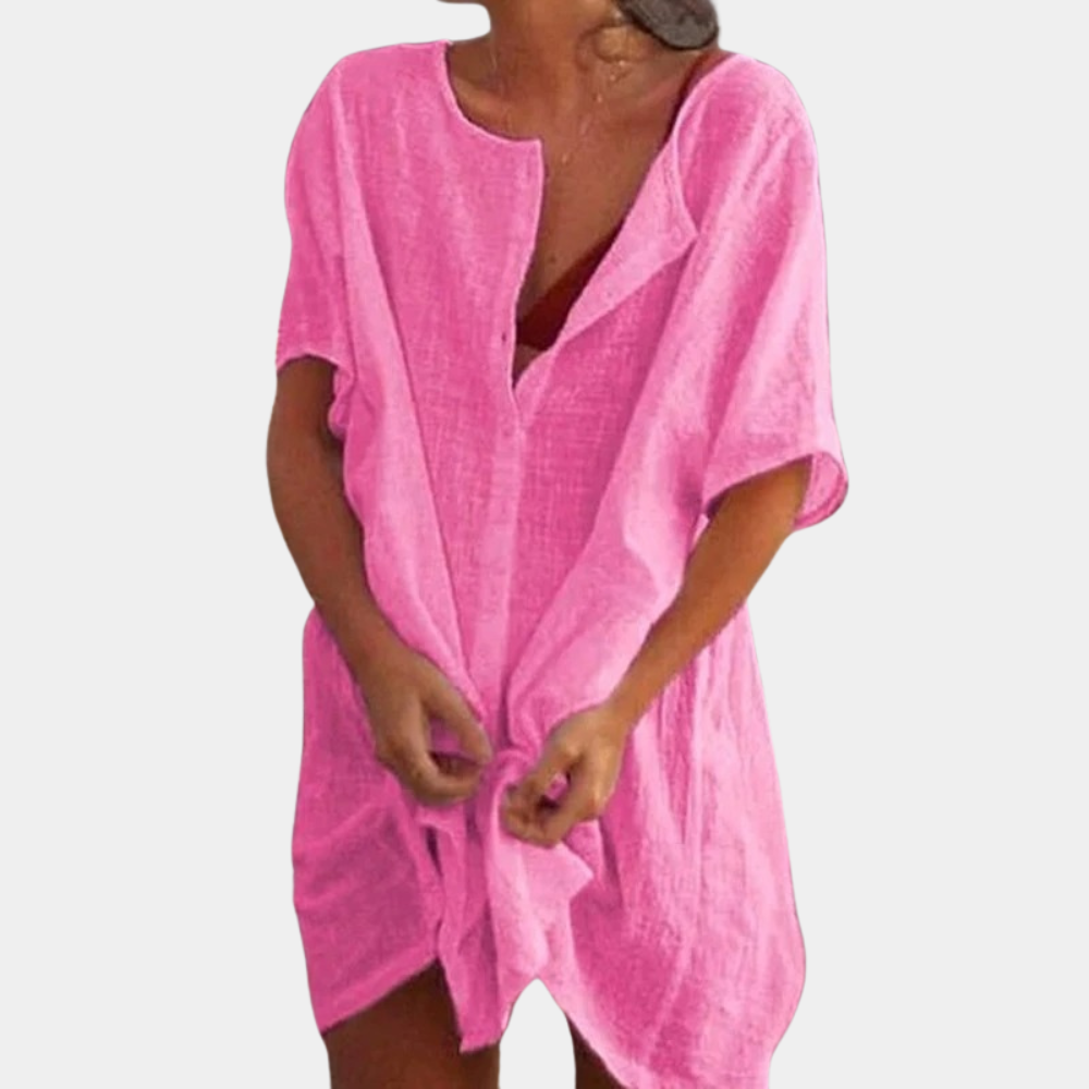 Emma | Elegante Zomerjurk Dames Met Knielengte Voor Warme Dagen 4