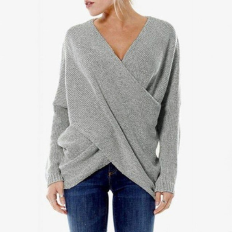 Emma | Luxe Criss Cross Dames Trui van Kasjmier voor Elegante Stijl 1